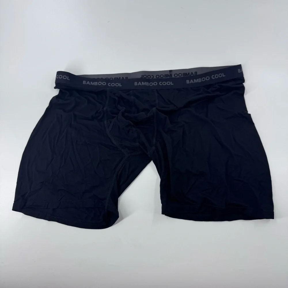 Bamboo‎ Cool Men's Boxer Briefs - Black